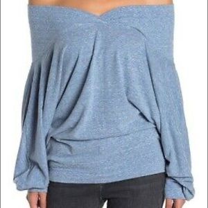 Free People Ocean Blue Sequoia Off the Shoulder